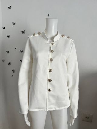 Sobrecamisa blanca vintage Talla L