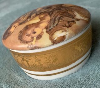 Cofanetto Limoges Porcellana Decorata