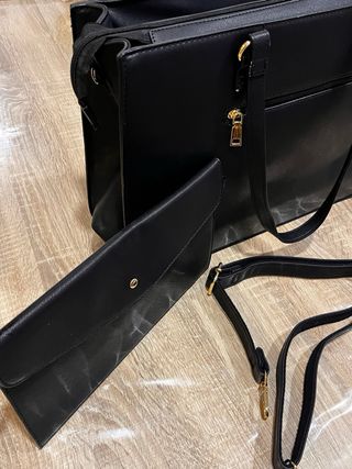 Bolso grande para portátil negro