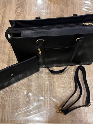 Bolso grande para portátil negro