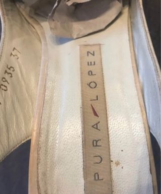 Zapatos Pura López Beige Talla 37