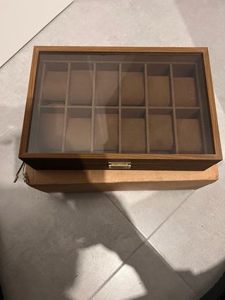 Caja para relojes de madera
