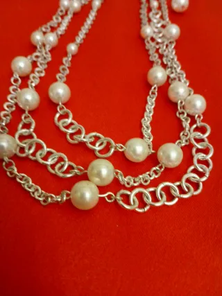 Collar de 3 vueltas con pendientes