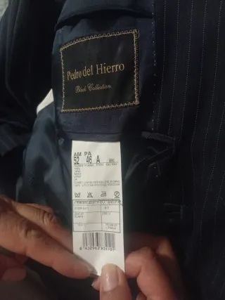 Traje de hombre raya diplomática