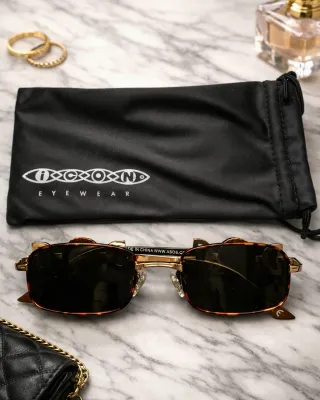 Gafas de sol ICONN doradas y marrones