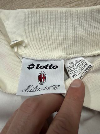 Camiseta AC Milan Vintage Lotto Manga Larga