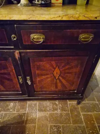 Aparador Chinero Antiguo Dos Cuerpos