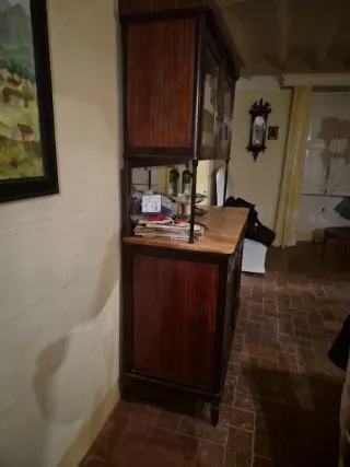 Aparador Chinero Antiguo Dos Cuerpos