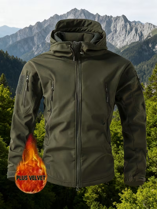 Chaqueta Softshell Invierno Hombre Verde