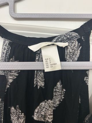 Abito corto H&M piume nero taglia S