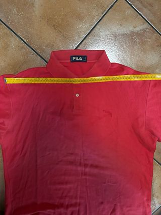 Fila polo vintage rossa Y2K – relaxed fit streetwe