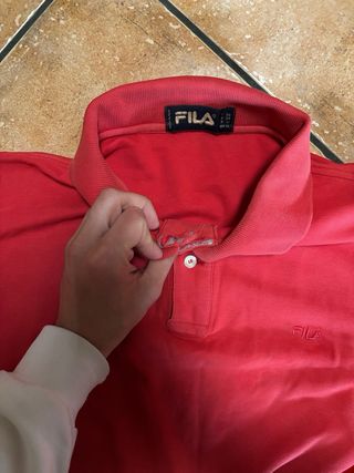 Fila polo vintage rossa Y2K – relaxed fit streetwe