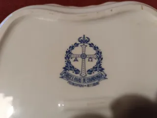 Bandeja decorativa floral dorada