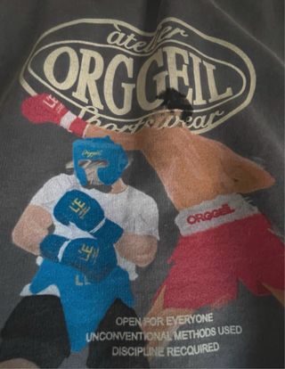 Sudadera Orggeil Gris Boxeo