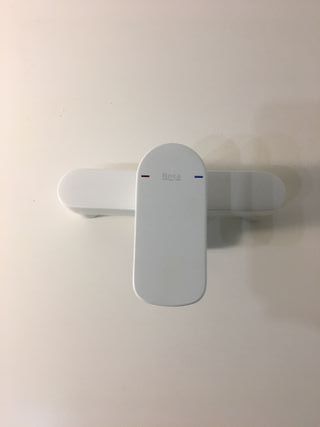 Grifo Ducha Monomando Blanco Mate Roca