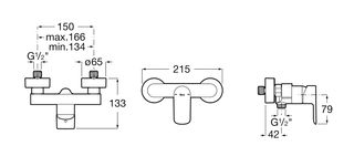 Grifo Ducha Monomando Blanco Mate Roca