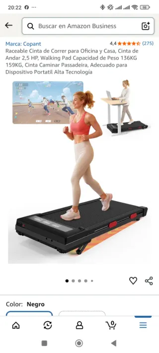 Cinta de andar plegable. Sin estrenar