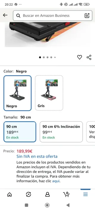 Cinta de andar plegable. Sin estrenar