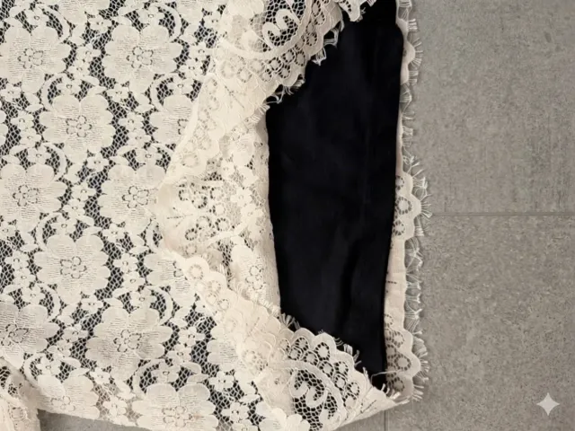 T-shirt OVS pizzo bianco anni 11/12