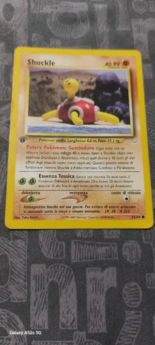 Carta Pokemon Shuckle 51/64