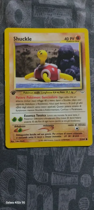 Carta Pokemon Shuckle 51/64