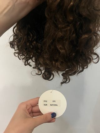 Peluca Pelo Natural Castaño NUEVA