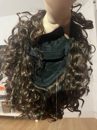 Peluca Pelo Natural Castaño NUEVA
