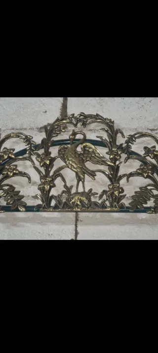 cabecero forja y latón