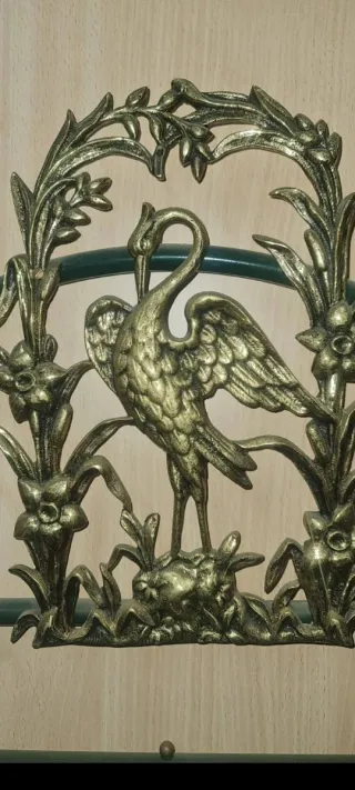 cabecero forja y latón