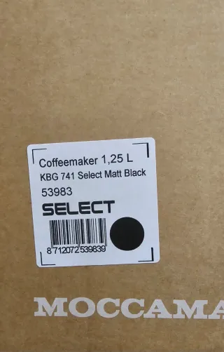 Cafetera Moccamaster Select Negra