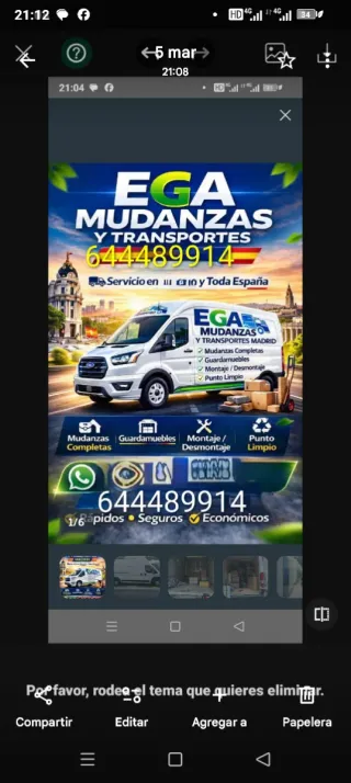 Portes y mudanzas . Javier