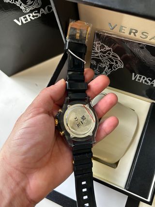 Reloj Versace Cronógrafo Negro y Dorado