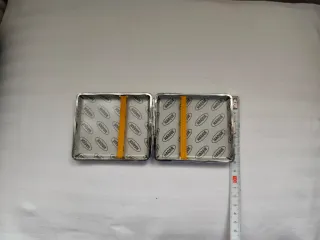 Pitillera negra efecto piel