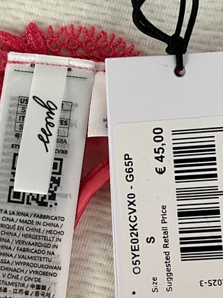 Guess Tanga Encaje Rosa Talla S
