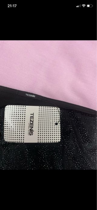 Falda corta brillante