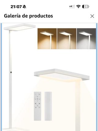 Lámpara de pie HOMCOM moderna