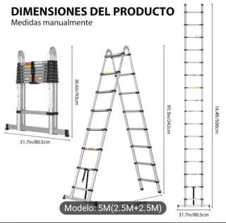 Escalera Telescópica 5m