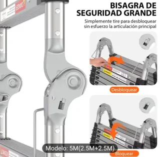 Escalera Telescópica 5m