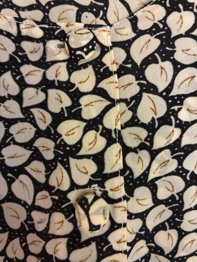 Camicia viscosa beige e nera taglia XXL