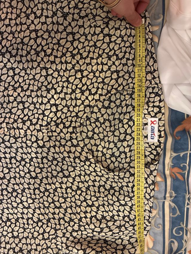 Camicia viscosa beige e nera taglia XXL