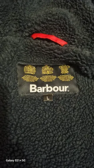 Parka Barbour Game Wax Azul
