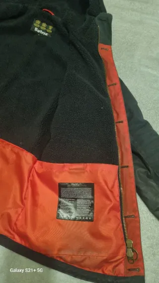 Parka Barbour Game Wax Azul