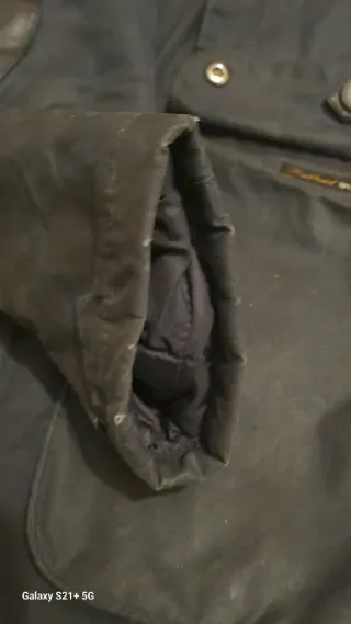 Parka Barbour Game Wax Azul