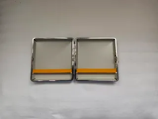 Pitillera negra efecto piel cocodrilo