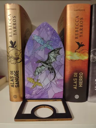 Sujetalibros Saga Empíreo Bóveda Dragones