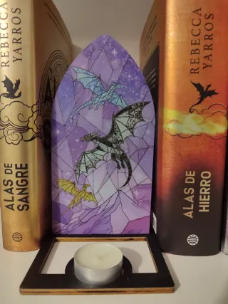 Sujetalibros Saga Empíreo Bóveda Dragones