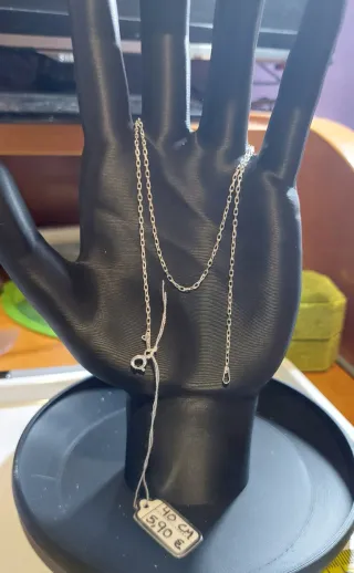 Cadena de 40cm de Plata de Ley