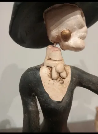 Figura Catrina de Barro Mexicana