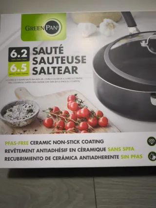 Sartén Saltear GreenPan 6.2L con Tapa