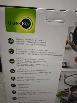 Sartén Saltear GreenPan 6.2L con Tapa
